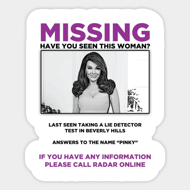 Missing: Have you seen LVP? Sticker by hashtagRHoBH